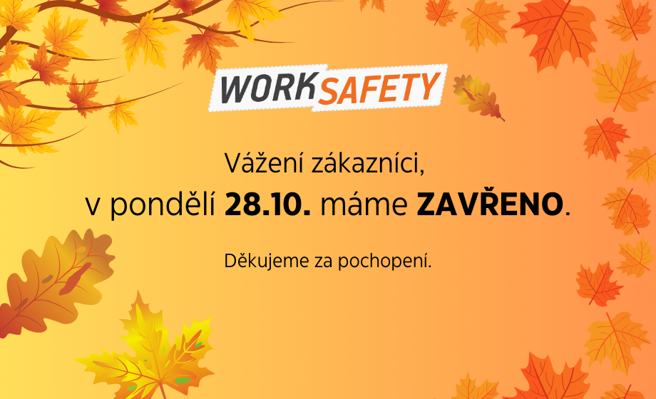V pondelok 28. októbra máme vo worksafety.cz zatvorené!